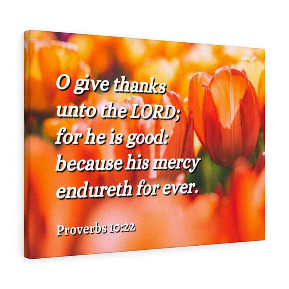 Scripture SignThe Blessing Proverbs 10:22 Bible Verse Canvas Christian Wall A